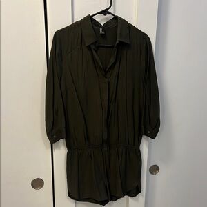 Forever 21 Olive Green Collared Shirt